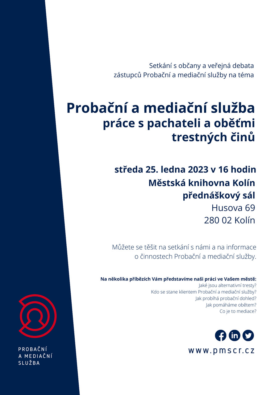 25. 1. 2023 / Beseda o probační a mediační službě